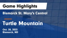 Bismarck St. Mary's Central  vs Turtle Mountain  Game Highlights - Oct. 28, 2023