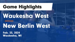 Waukesha West  vs New Berlin West  Game Highlights - Feb. 23, 2024