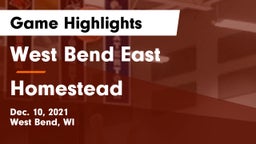 West Bend East  vs Homestead  Game Highlights - Dec. 10, 2021