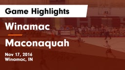 Winamac  vs Maconaquah  Game Highlights - Nov 17, 2016