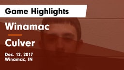 Winamac  vs Culver  Game Highlights - Dec. 12, 2017