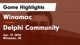 Winamac  vs Delphi Community  Game Highlights - Jan. 19, 2018