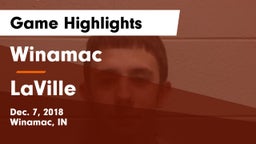 Winamac  vs LaVille  Game Highlights - Dec. 7, 2018