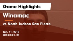 Winamac  vs vs North Judson San Pierre Game Highlights - Jan. 11, 2019
