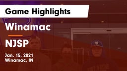 Winamac  vs NJSP Game Highlights - Jan. 15, 2021