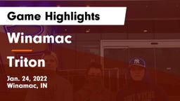 Winamac  vs Triton  Game Highlights - Jan. 24, 2022