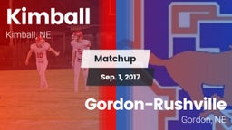 Matchup: Kimball  vs. Gordon-Rushville  2017