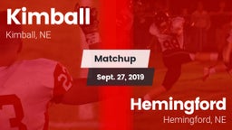 Matchup: Kimball  vs. Hemingford  2019