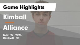 Kimball  vs Alliance  Game Highlights - Nov. 27, 2023