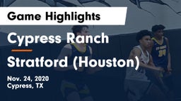 Cypress Ranch  vs Stratford  (Houston) Game Highlights - Nov. 24, 2020