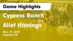 Cypress Ranch  vs Alief Hastings  Game Highlights - Nov. 21, 2019