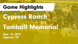 Cypress Ranch  vs Tomball Memorial Game Highlights - Dec. 13, 2019