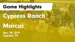 Cypress Ranch  vs Marcus  Game Highlights - Dec. 28, 2019