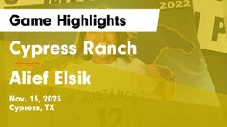 Cypress Ranch  vs Alief Elsik  Game Highlights - Nov. 13, 2023