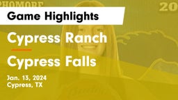 Cypress Ranch  vs Cypress Falls  Game Highlights - Jan. 13, 2024
