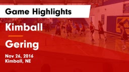 Kimball  vs Gering  Game Highlights - Nov 26, 2016