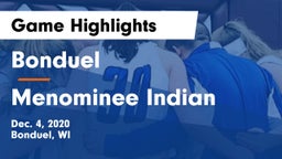 Bonduel  vs Menominee Indian  Game Highlights - Dec. 4, 2020