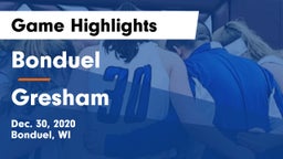 Bonduel  vs Gresham  Game Highlights - Dec. 30, 2020