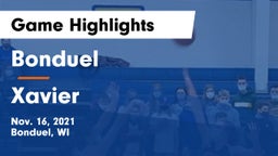 Bonduel  vs Xavier  Game Highlights - Nov. 16, 2021