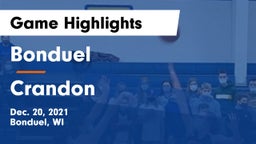 Bonduel  vs Crandon  Game Highlights - Dec. 20, 2021