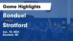 Bonduel  vs Stratford  Game Highlights - Jan. 10, 2022