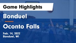 Bonduel  vs Oconto Falls  Game Highlights - Feb. 14, 2022