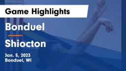 Bonduel  vs Shiocton  Game Highlights - Jan. 5, 2023