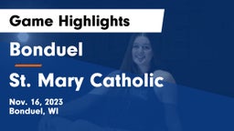 Bonduel  vs St. Mary Catholic  Game Highlights - Nov. 16, 2023