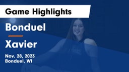 Bonduel  vs Xavier  Game Highlights - Nov. 28, 2023