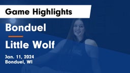 Bonduel  vs Little Wolf  Game Highlights - Jan. 11, 2024