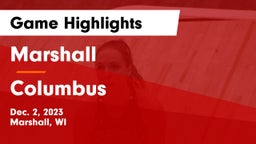 Marshall  vs Columbus  Game Highlights - Dec. 2, 2023