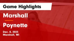 Marshall  vs Poynette  Game Highlights - Dec. 8, 2023