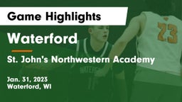 Waterford  vs St. John's Northwestern Academy Game Highlights - Jan. 31, 2023