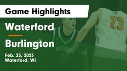 Waterford  vs Burlington  Game Highlights - Feb. 23, 2023