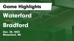 Waterford  vs Bradford  Game Highlights - Dec. 30, 2023