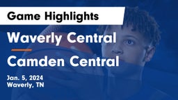 Waverly Central  vs Camden Central  Game Highlights - Jan. 5, 2024