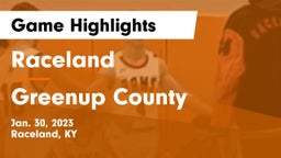 Raceland  vs Greenup County Game Highlights - Jan. 30, 2023