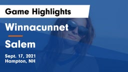 Winnacunnet  vs Salem  Game Highlights - Sept. 17, 2021