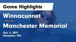 Winnacunnet  vs Manchester Memorial  Game Highlights - Oct. 4, 2021
