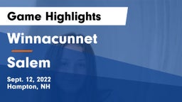 Winnacunnet  vs Salem  Game Highlights - Sept. 12, 2022
