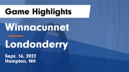 Winnacunnet  vs Londonderry  Game Highlights - Sept. 16, 2022