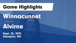 Winnacunnet  vs Alvirne  Game Highlights - Sept. 26, 2022