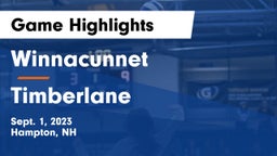 Winnacunnet  vs Timberlane  Game Highlights - Sept. 1, 2023