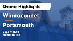 Winnacunnet  vs Portsmouth  Game Highlights - Sept. 8, 2023