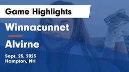 Winnacunnet  vs Alvirne  Game Highlights - Sept. 25, 2023