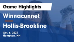 Winnacunnet  vs Hollis-Brookline  Game Highlights - Oct. 6, 2023