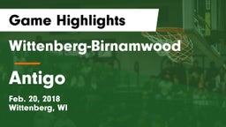 Wittenberg-Birnamwood  vs Antigo  Game Highlights - Feb. 20, 2018