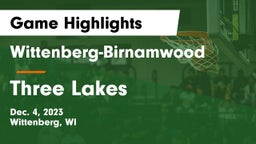 Wittenberg-Birnamwood  vs Three Lakes  Game Highlights - Dec. 4, 2023