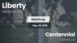Matchup: Liberty  vs. Centennial  2016