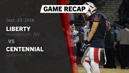 Recap: Liberty  vs. Centennial  2016